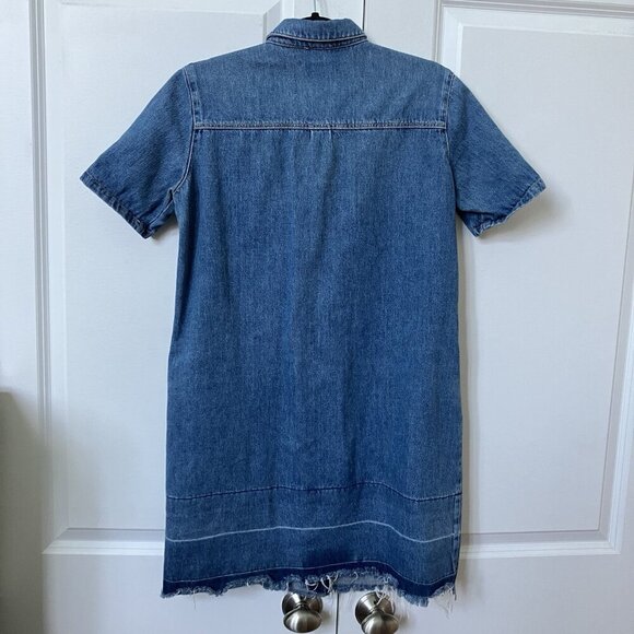 Mavi Jeans Dress Womens Caroline Denim Button Front Shirt Dress Coastal Boho - Picture 7 of 11